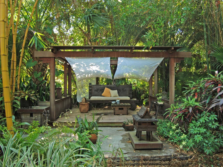 tropical backyard garden design